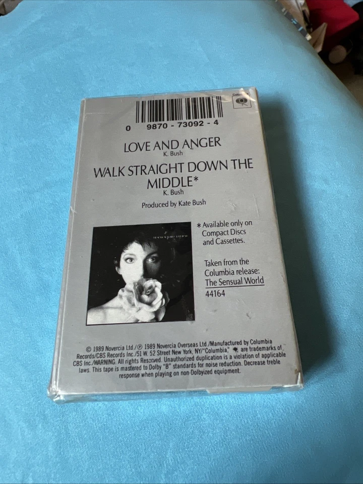 Kate Bush Love and Anger Cassette Single Tape RARE Sealed - Image 2 of 3