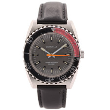 Reloj Pulsera Mecánico Hombre Vintage 37mm 1976 Caravelle Q106 "Coke" Buzo Acero