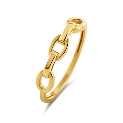Kettenring Gold 585 3,9mm Ring Größen 50 52 54 56 58 - Bild 1 von 2