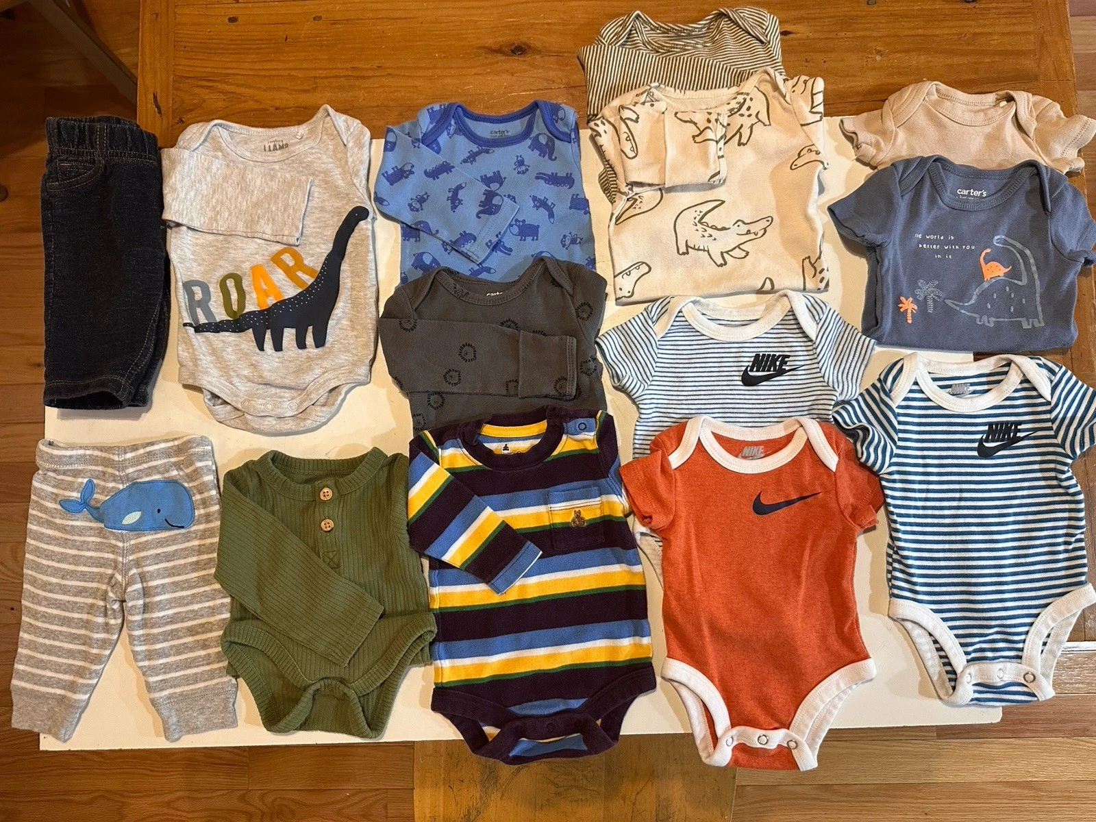 Carter, Nike, Vintage Gap, Baby Boy Clothing 3 Month 14 Piece Lot