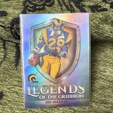 Topps 2025 Chrome Eric Dickerson LOG-13 Refractor Los Angeles Rams