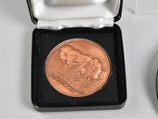 1991 50th Anniversary Battle of Crete Bronze Medal Boxed ANZAC WWII