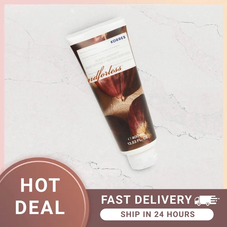 Korres Vanilla Chestnut Elasti-Smooth Body Butter 400 Ml RRP £33