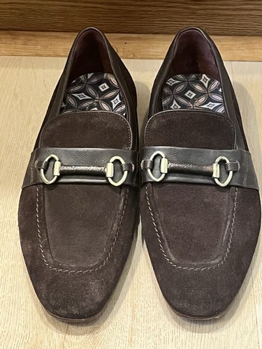 Ted Baker Brown Suede Leather Bit Loafers Shoes Men's UK 6 US 7 EU 40 - Picture 1 of 8