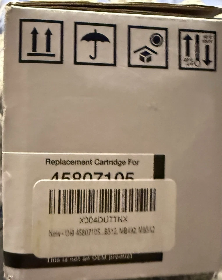 Compatible Okidata Premium Black Toner Cartridge Replacement for 45807105 NEW - Image 2 of 3