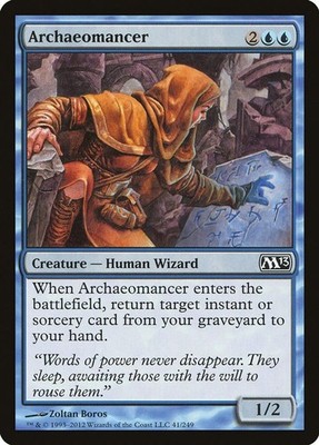 2012 Magic: The Gathering: Magic 2013 (M13) - Archaeomancer (#41, C, Near Mint)