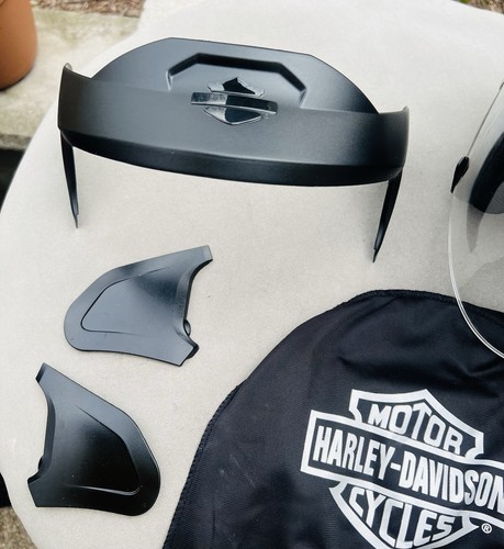 Harley Davidson HD-H27 Chained Wings Open Face Helmet/Sun Visor/Accessories/MD - Picture 16 of 17