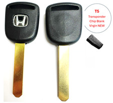 New Ignition Car Key For Honda Civic Hybrid 2003-2005 Blank T5 Chip Transponder