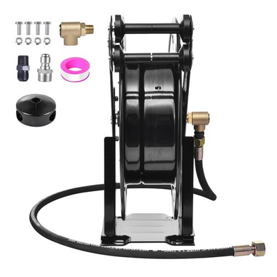 #ad Retractable Power Pressure Washer Hose Reel 3 8quot; X 50 Ft4000PSI Hotamp;Cold Water $124.96