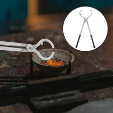 and Silver Crucible Clip Smelting Kit Tongs Stainless Steel
