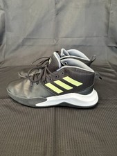 Adidas Boys Youth Size 5 Basketball Shoes Black/Neon Green 123010106