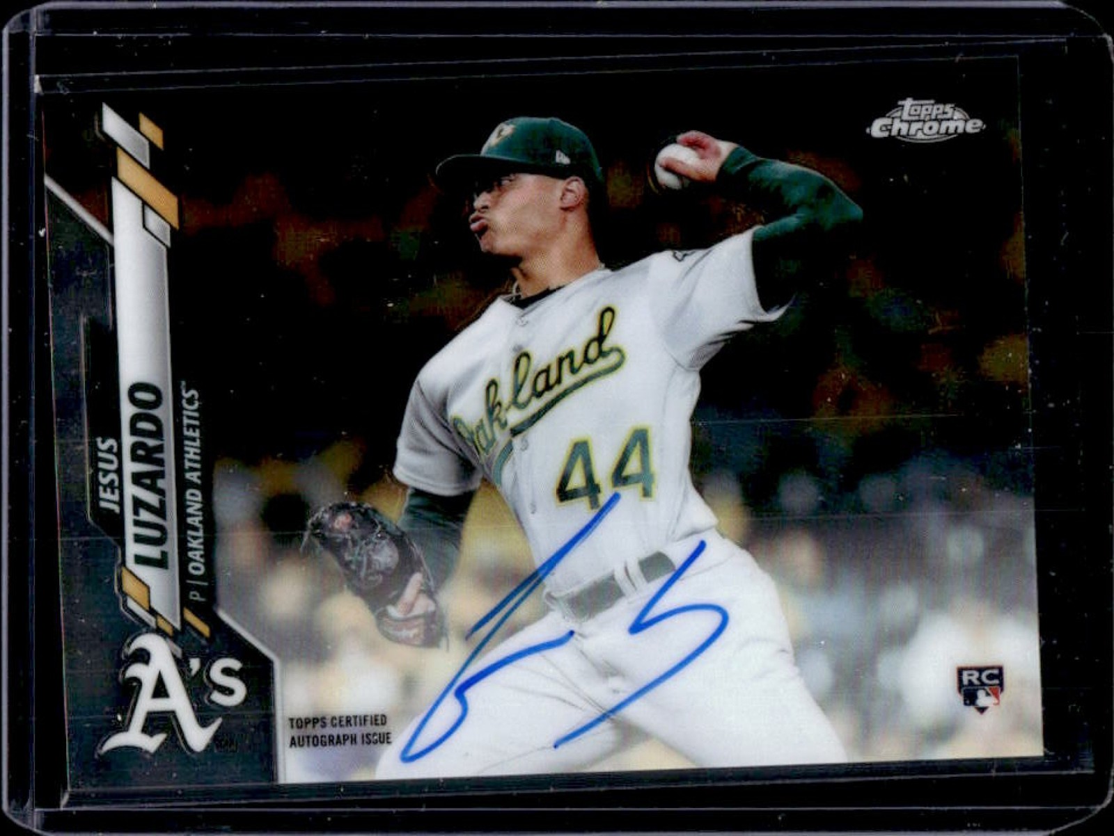 2020 Topps Chrome Jesus Luzardo Auto Autograph RC #RA-JL Athletics Rookie