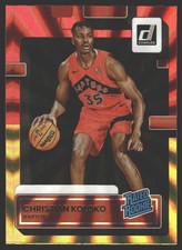 Christian Koloko #233 2022-23 Donruss Holo Laser Red/Gold RC Rookie