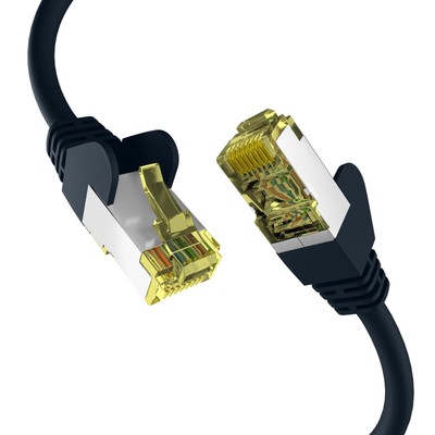 EFB Eletronik Cat6a Black Patch Cable S/FTP PIMF 7.5 m