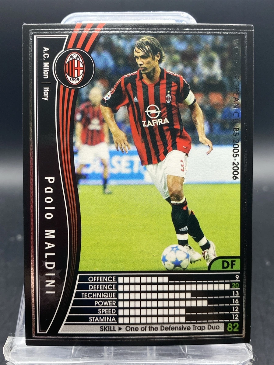 WCCF 05-06 マルディーニ ミスプリ Panini WCCF European Clubs 2005-06 Paolo Maldini #228/336 for sale