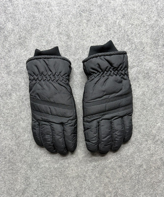 Thinsulate Gloves Mens Large Black Insulated Gripper Palm Winter Ski Outdoor