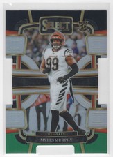 #22 Myles Murphy 2023 Select Black and Green Prizm Die Cut RC Cincinnati Bengals