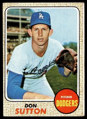 1968 Topps Don Sutton (MC) VG+ Los Angeles Dodgers #103