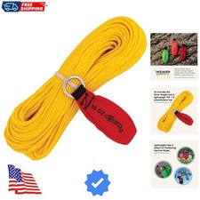 Throw Line and Weighted Throw Bag Kit, 150 ft Polyethylene Tree Climbing Rope...