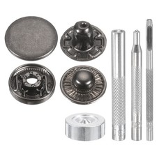 42Set 17mm Leather Snap Fastener Kit 2.76" Long W 4 Install Tools, Gun