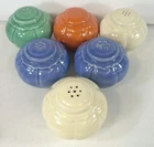 Homer Laughlin Riviera Fiesta Salt & Pepper Shaker Set of 6 Art Deco Style