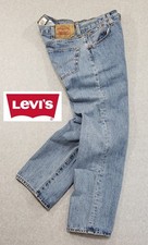 💙 Levis 501 Jeans Men's 38 Light Stonewash Straight Leg Button Fly 00501-0194