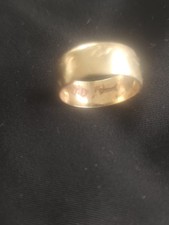Ladies 9 carat gold used wedding ring size C1/2