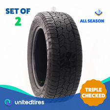 Set Of 2 Used 27555r20 Hankook Dynapro Atm 113t - 632 Set Of 2 Used 27555r20 Hankook Dynapro Atm 113t - 632