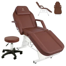 Facial Chair Massage Bed Adjustable Tattoo Table for Beauty Salon Spa Stylists