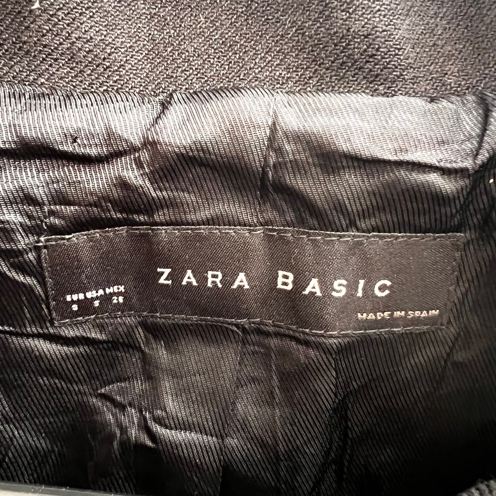 ZARA Basic Black Crop Jacket, S - image 5
