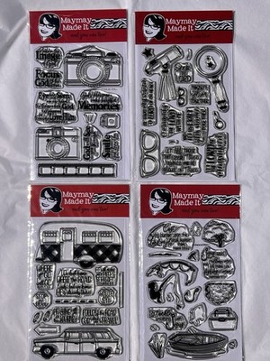 NEW Maymay Made It Photopolymer Clear Stamp Bundle   Outdoor Adventure / Nature
