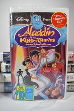 Walt Disney Aladdin and The King of Thieves VHS Tape Starring Robin Williams