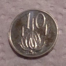 1972 SOUTH AFRICA 10 CENTS PROOF   FREE SHIPPING  .