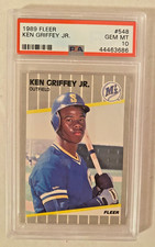 1989 Fleer #548 Ken Griffey Jr RC PSA 10 HOF Mariners