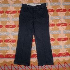 Vintage Farah Suit Dress Pants Trousers Blue Men’s 33 X 28 USA Made Wide Leg 70s