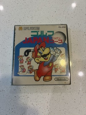 Nintendo Famicom Disk System Mario Golf Japan Course FDS US Seller CIB