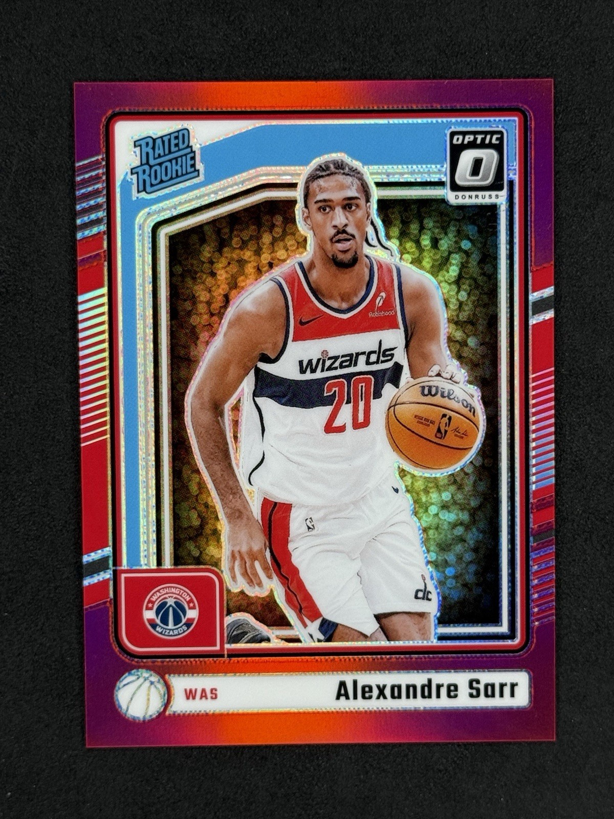 ALEXANDRE SARR 2024-25 Optic Rated Rookie #276 Red Prizm /99 Wizards