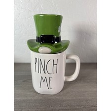 ☘️Rae Dunn St Patrick’s Day Irish Pinch Me Mug W/ Leprechaun Hat Lid. Unused
