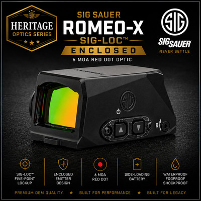 ROMEO-X SIG-LOC ENCLOSED COMPACT 6 MOA - SIG Sauer Red Dot OEM