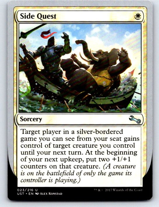 Side Quest 23 Uncommon Unstable Magic: The Gathering Lightly Played