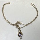 Fashion Gold Tone Amethyst & CZ Jewelry Set, 17.5g — photo 5