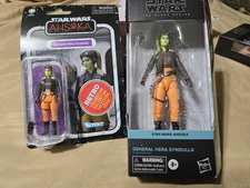 Star Wars Black Series General Hera Syndulla Figure PLUS retro collection figure