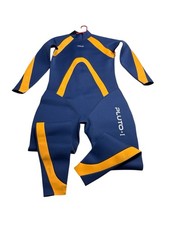 Hevto Adult Large X-Large Full Wetsuit Pluto 1 Navy Blue Yellow Neoprene New