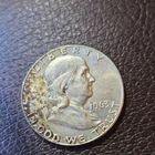1963 Franklin Half Dollar 90% Silver 50C Liberty Bell Circulated Coin