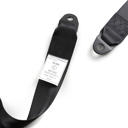 US 2PCS Racing Seat Belts 4 Point 4PT 2" Safety Harness Nylon Adjustable BLACK - Picture 8 of 13