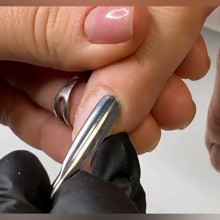 Nagelhautschieber Aus Edelstahl – Mit 5 Schleifblättern, Doppelseitig, Für Professionelle Maniküre & Nagelpflege