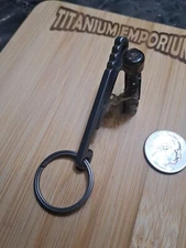 Titanium Belt Clip Keychain With Built-in Bottle Opener 