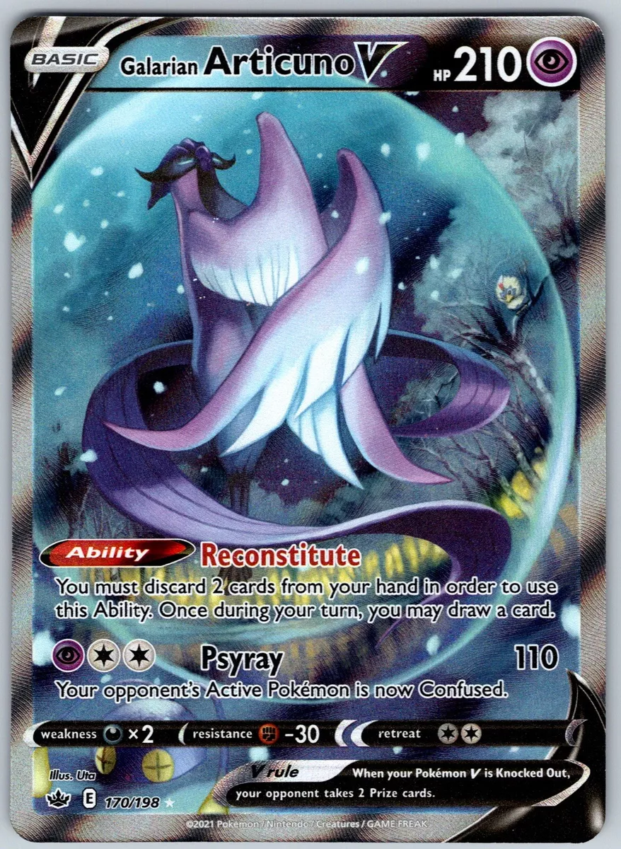 Articuno de Galar V (170/198) - Carta Avulsa - Pokémon TCG