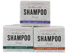 New Variety 3 Bars J.R. Liggett's Old-Fashioned Shampoo 3.5oz Healthy Clean Hair