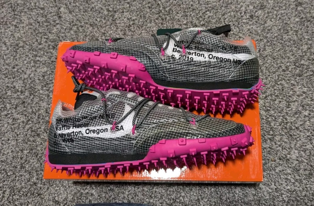 Size 12 - Nike Off-White x Waffle Racer Fuchsia W Size 12 - Nike Off-White x Waffle Racer Fuchsia W